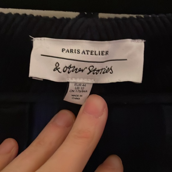 & Other Stories navy corduroy suit - Picture 8 of 16